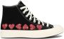 Comme des Garçons Play Zwarte Sneakers Lichtgewicht Canvas Gevulkaniseerde Zool - Thumbnail 1