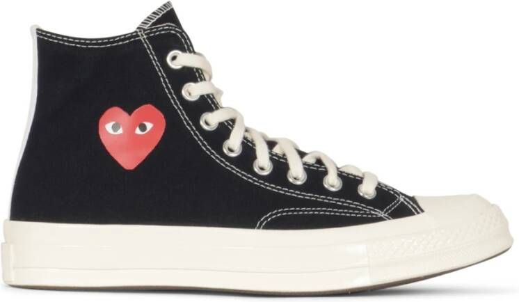 Comme des Garçons Play Zwarte Sneakers Verhogen Schoenencollectie