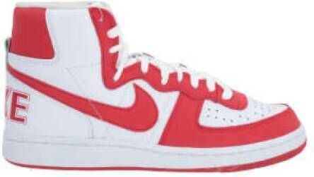 Comme des Garçons Rode High-Top Sneakers van Nike x Comme des Garcon Red Heren