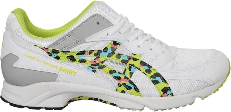Comme des Garçons Kleurrijke Leopard Print Sneakers White Heren
