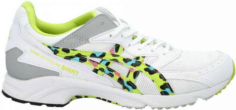 Comme des Garçons Kleurrijke Leopard Print Sneakers White Heren