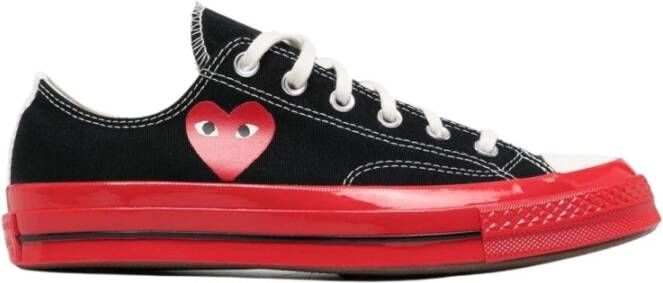 Comme des Garçons Converse Laag Zwart Samenwerking Zwart Heren