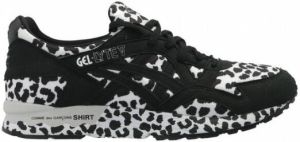 Comme des Garçons Leopard-print panelen sneakers Zwart Heren