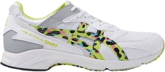 Comme des Garçons Mesh Sneakers met Multicolor Print White Heren