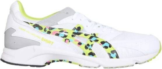 Comme des Garçons Mesh Sneakers met Multicolor Print White Heren