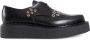 Comme des Garçons Zwarte leren Creeper schoenen met oogdetail - Thumbnail 1