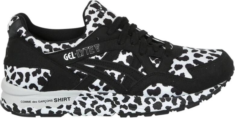 Comme des Garçons Sportschoenen met luipaardpanelen Zwart Heren