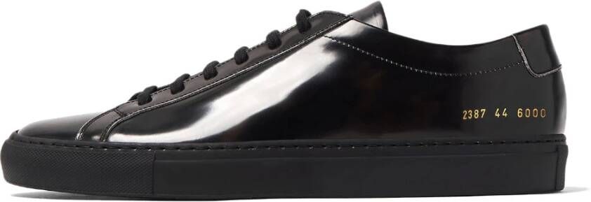 Common Projects Achilles Fade Black On White Sneakers Black Heren