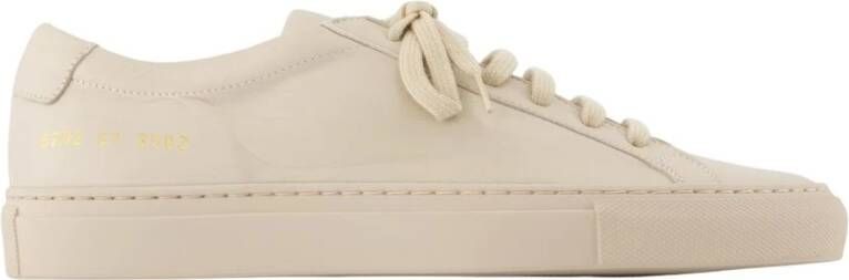 Common Projects Beige Leren Sneakers Achilles S