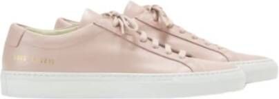Common Projects Blush leren sneakers met witte zool Pink Dames