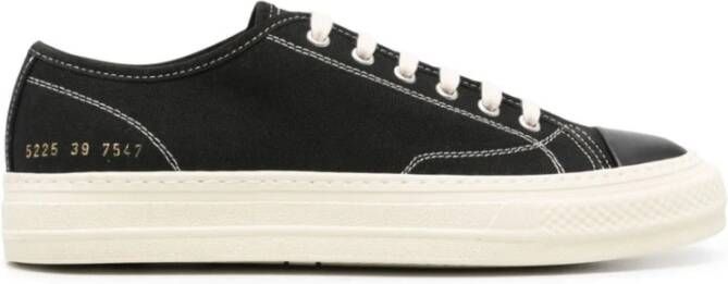 Common Projects Canvas Sneakers Zwart Amandel Teen Black Heren