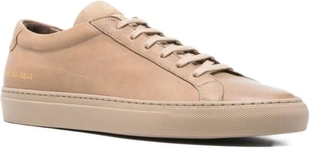 Common Projects Beige Suede Premium Sneakers