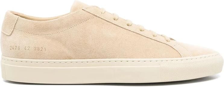 Common Projects Beige Veterschoen met Platte Rubberen Zool