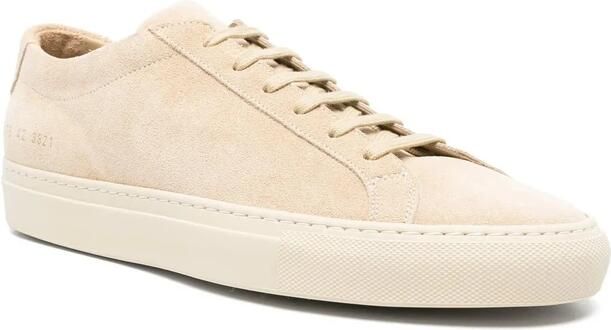 Common Projects Beige Veterschoen met Platte Rubberen Zool - Foto 3