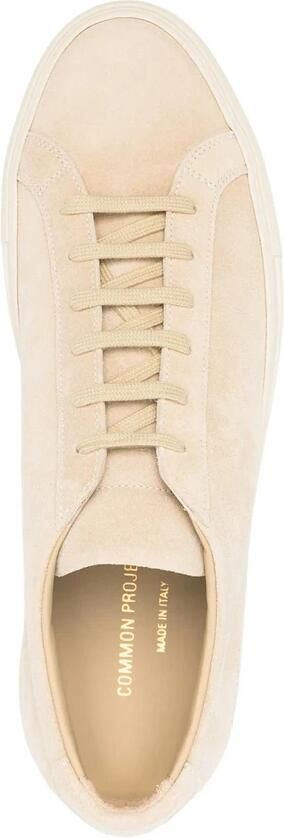 Common Projects Beige Veterschoen met Platte Rubberen Zool - Foto 4