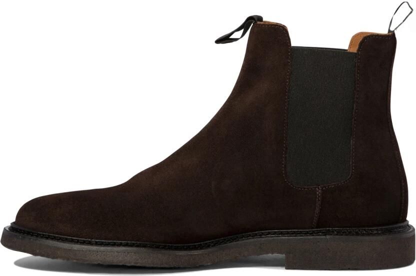 Common Projects Bruine Enkellaarzen Elegant Elastisch Ontwerp