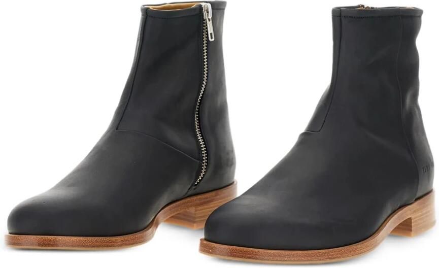 Common Projects Gewaxt leren ritslaarzen