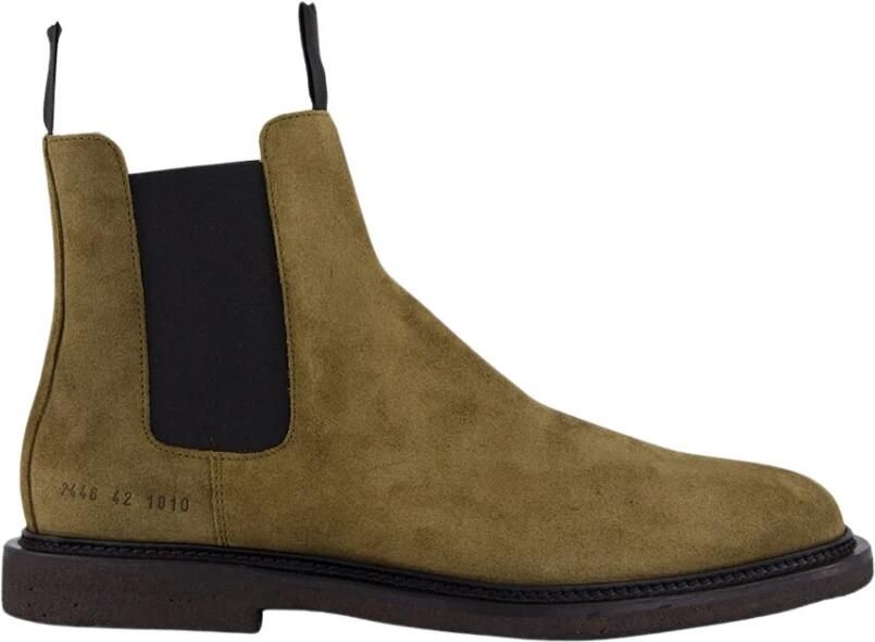 Common Projects Gewaxt Suede Chelsea Laarzen