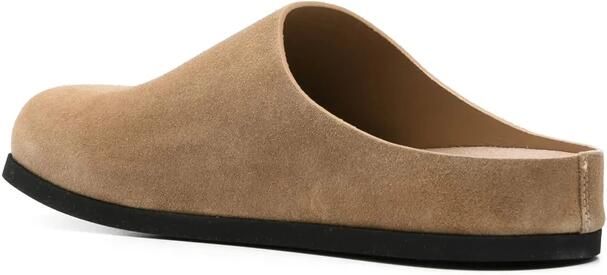 Common Projects Lichtbruine platte rubberen zool schoenen