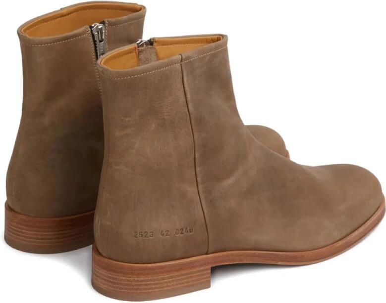 Common Projects Taupe Leren Zijrits Lage Hak Schoenen - Foto 4