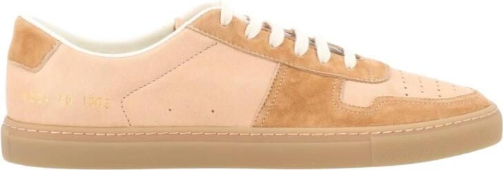 Common Projects Tweekleurige Nappa en Suède Lage Sneakers