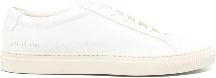 Common Projects Witte Veterschoenen Platte Rubberen Zool - Foto 2