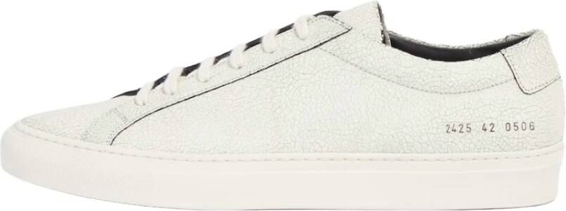 Common Projects Cracked White Sneakers