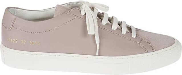 Common Projects Grijze Suede Original Achilles Sneakers Grijs Dames