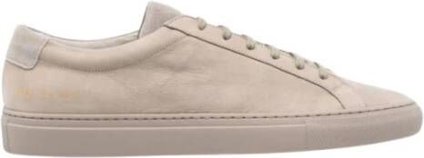 Common Projects Grijze Suède Sneaker Heren