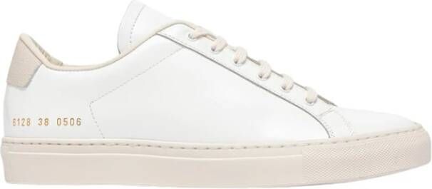 Common Projects Italiaanse Retro Gloss Sneakers White Dames