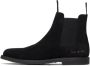 Common Projects Klassieke Gewaxte Suède Zwarte Schoenen - Thumbnail 1