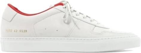 Common Projects Klassieke Witte Leren Lage Sneakers White Heren