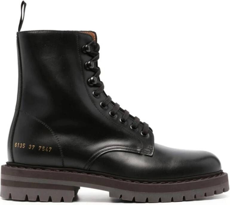 Common Projects Lace-up Boots Black Dames