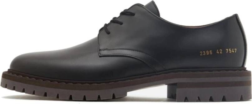 Common Projects Laced Shoes Black Heren