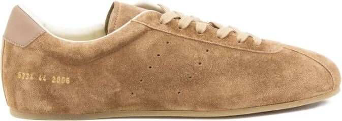 Common Projects Lichtbruine Suède Veterschoenen