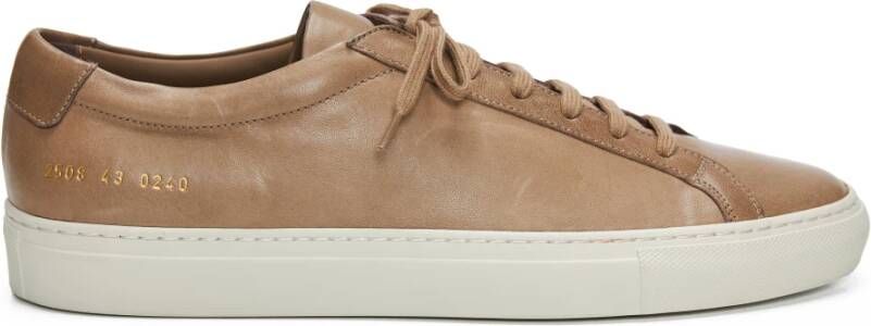 Common Projects Nappa Leren Sneakers Gemaakt in Italië