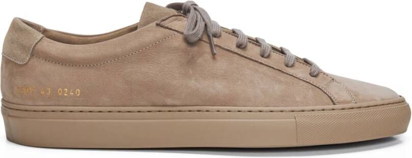 Common Projects Nubuck Leren Sneakers Gemaakt in Italië