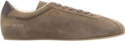 Common Projects Olijfgroene Suède Sneaker Heren