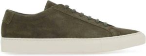 Common Projects Olive Green Suede Achilles sneakers Groen Heren