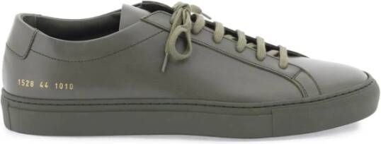 Common Projects Originele Achilles Low Sneakers Gray Heren