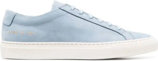 Common Projects Powder Blue Lage Top Sneakers Blue Dames