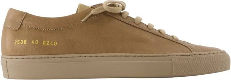 Common Projects Premium Leren Sneakers Beige
