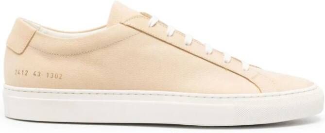 Common Projects Tan Contrast Sneaker Beige Heren