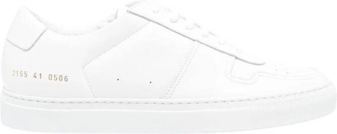 Common Projects Wit Leren Lage Sneakers