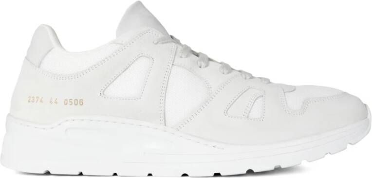 Common Projects Witte Cross Trainer Sneakers Logo White Heren