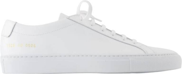 Common Projects Witte Leren Lage Sneakers