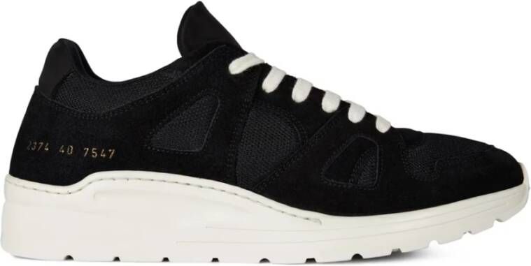 Common Projects Zwarte Cross Trainer Sneakers Black Heren