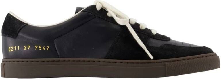 Common Projects Zwarte Leren Slimme Sneakers
