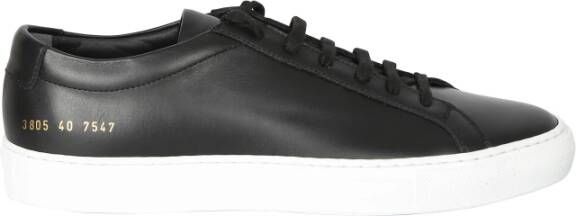 Common Projects Zwarte Leren Sneakers Elegante Stijl