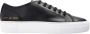 Common Projects Zwarte Tournament Low Super Leren Sneakers Zwart Dames - Thumbnail 1